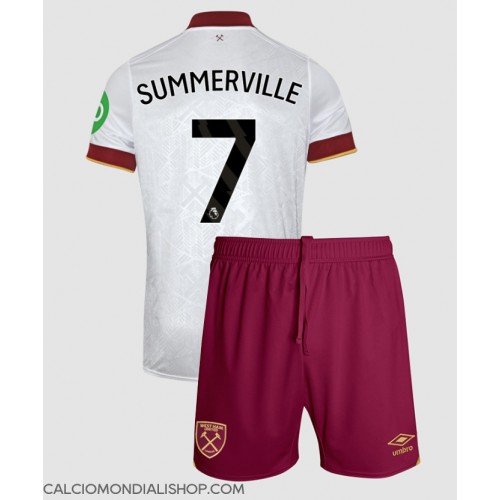 Maglie da calcio West Ham United Crysencio Summerville #7 Terza Maglia Bambino 2024-25 Manica Corta (+ Pantaloni corti)